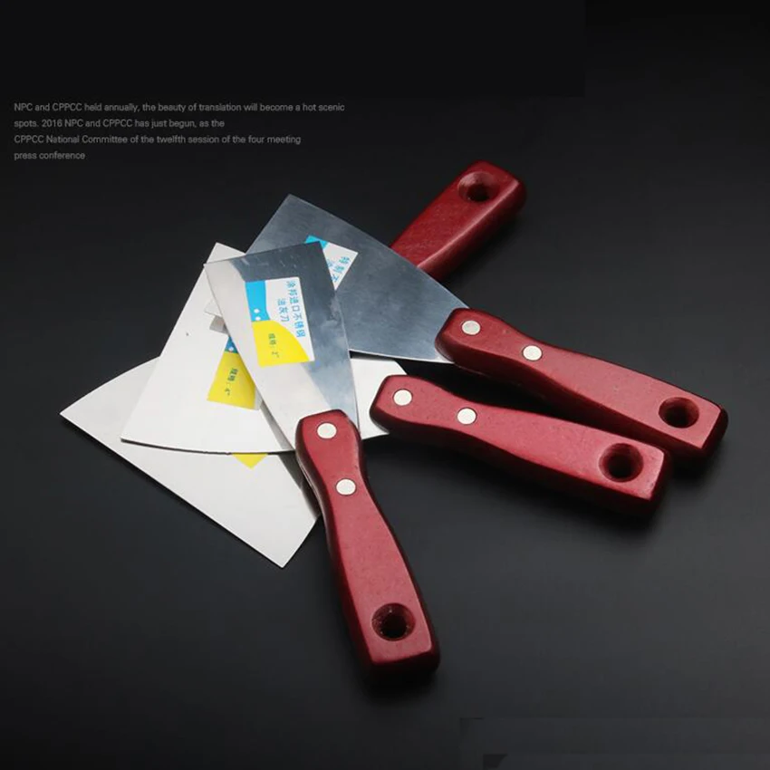 Утолщенный нож из нержавеющей стали для шпатлевки инструмент украшения ручка