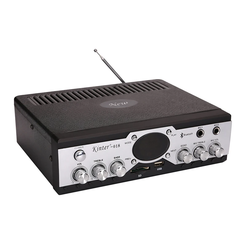 FM-радио mp3-плеер 2*60 Вт аудио Bluetooth-совместимый усилитель мощности стерео