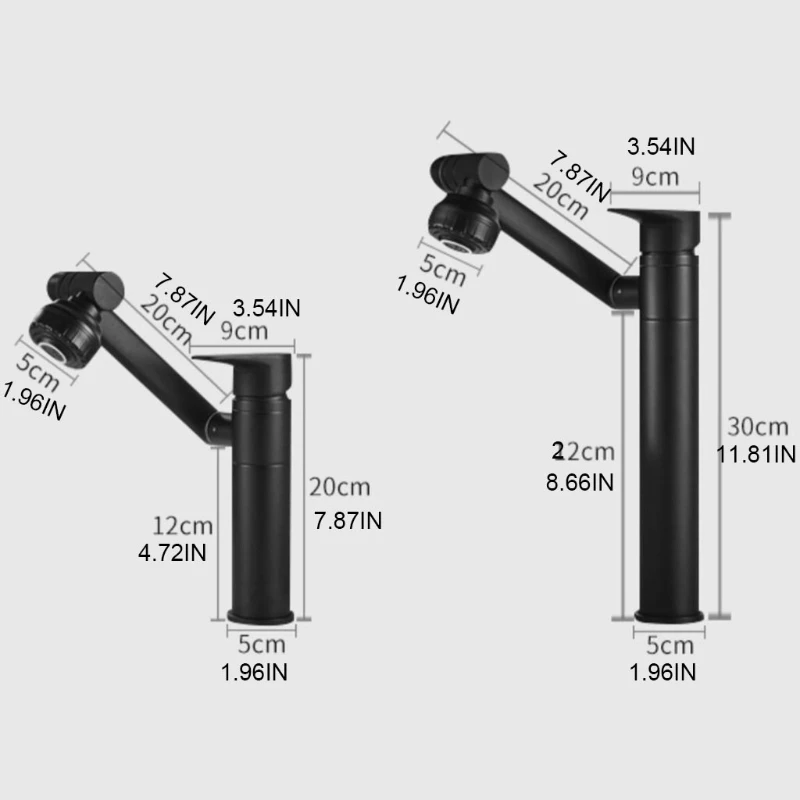 

Taps Sink Faucet 360 Degree Rotating Tap Mixer Bathroom Modern Bathroom Faucet
