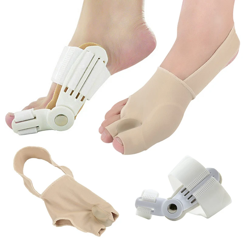 

4PCS Toe Separator Hallux Valgus Correction Bunion Corrector Orthotics Feet Bone Thumb for Pedicure Adjuster Toes Foot Care