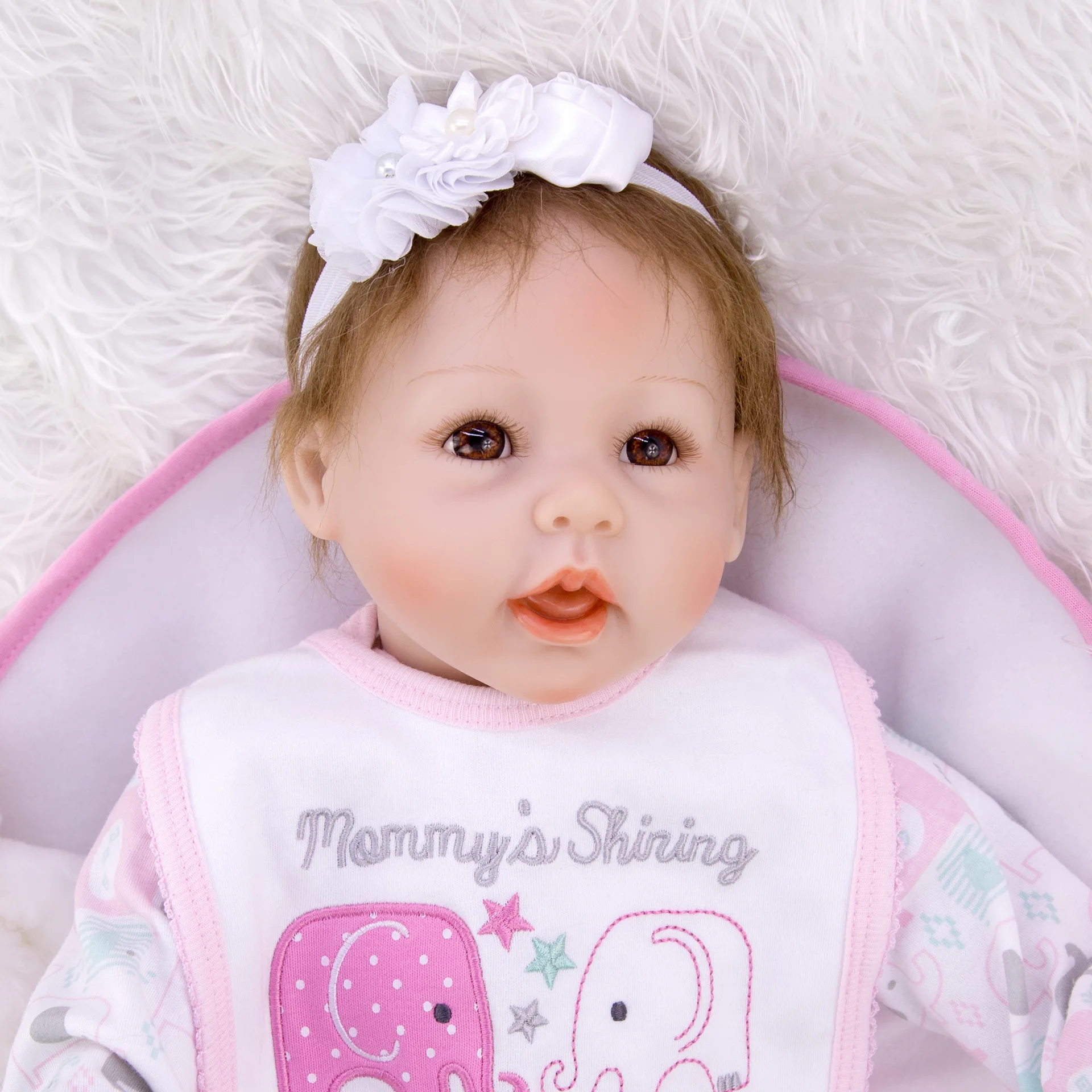 Игрушки реборн для девочек мягкие силиконовые куклы-младенцы реалистичные