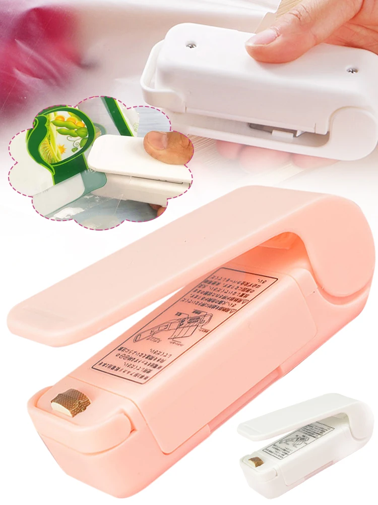 

Heat Bag Clips Sealer Plastic Bag Sealer Mini Heat Sealer Machine For Food Saver Kitchen Storage Snack Fresh Handheld In Stock
