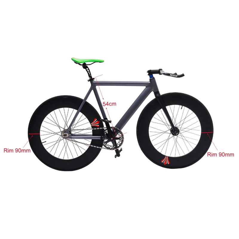 Шлепанцы из алюминиевого сплава с фиксированной передачей обод 90 мм 70 для горных