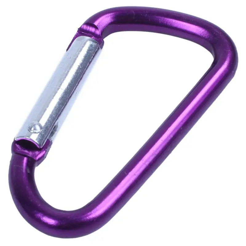 20PCS 2.5inch /6CM Aluminum D Ring Carabiner Clip Lightweight Durable Small Caribeaner Keychain Hook For Home Outdoor Camping Hi | Спорт и