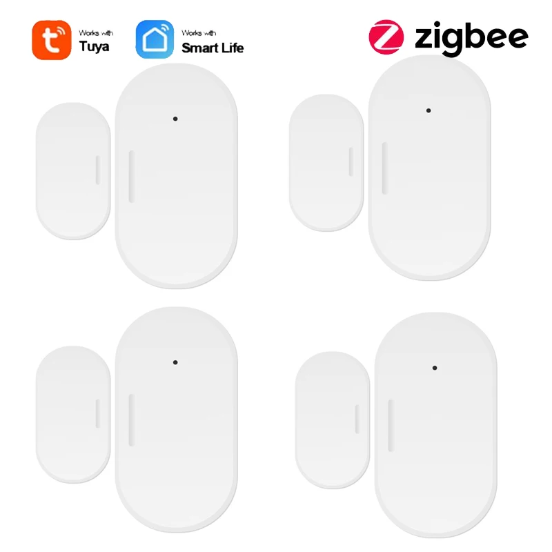 Датчик для умного дома Tuya Wi-Fi датчик дверей Zigbee работает с приложением
