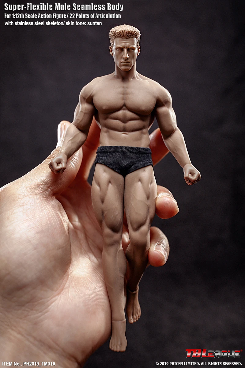 

1 / 12 tm01a tm02a plastic coated muscle male body with head soldier figure sketch in stock