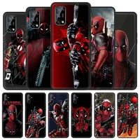 deadpool silicone phone case for realme 8 7 6 pro 7i c21 c21y c15 c12 c11 c3 xt gt master x50 pro 5g coque back cover shell bag