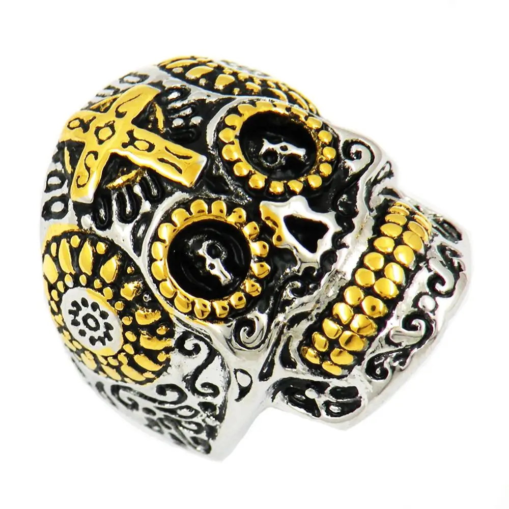 FANSSTEEL ювелирные изделия из нержавеющей стали крест на голове шестеренка