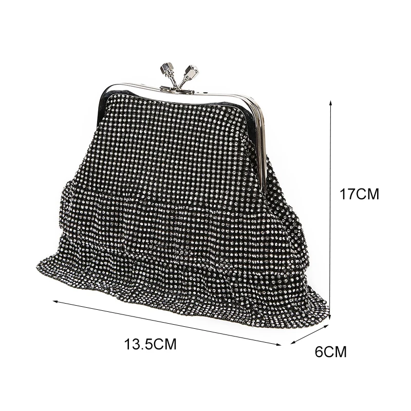 Diamond Beaded Handbag Totes Fashion Evening Clutch Bag Female Chain Shoulder Party Purse Exquisite Wedding ZD1188 |