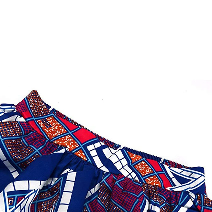 2021 африканские платья для женщин трапециевидная юбка с принтом традиционная