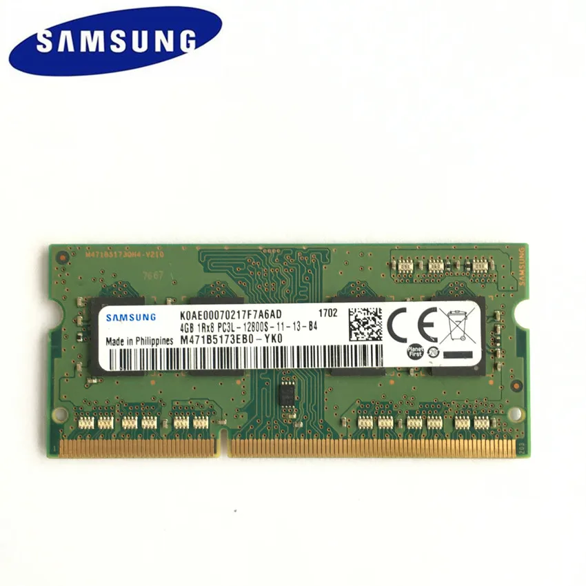 Модуль памяти для ноутбука SAMSUNG SODIMM RAM 8 Гб (2pcsX4GB) 1Rx8 DDR3 1600 МГц 4 ГБ 4G PC3L 12800S