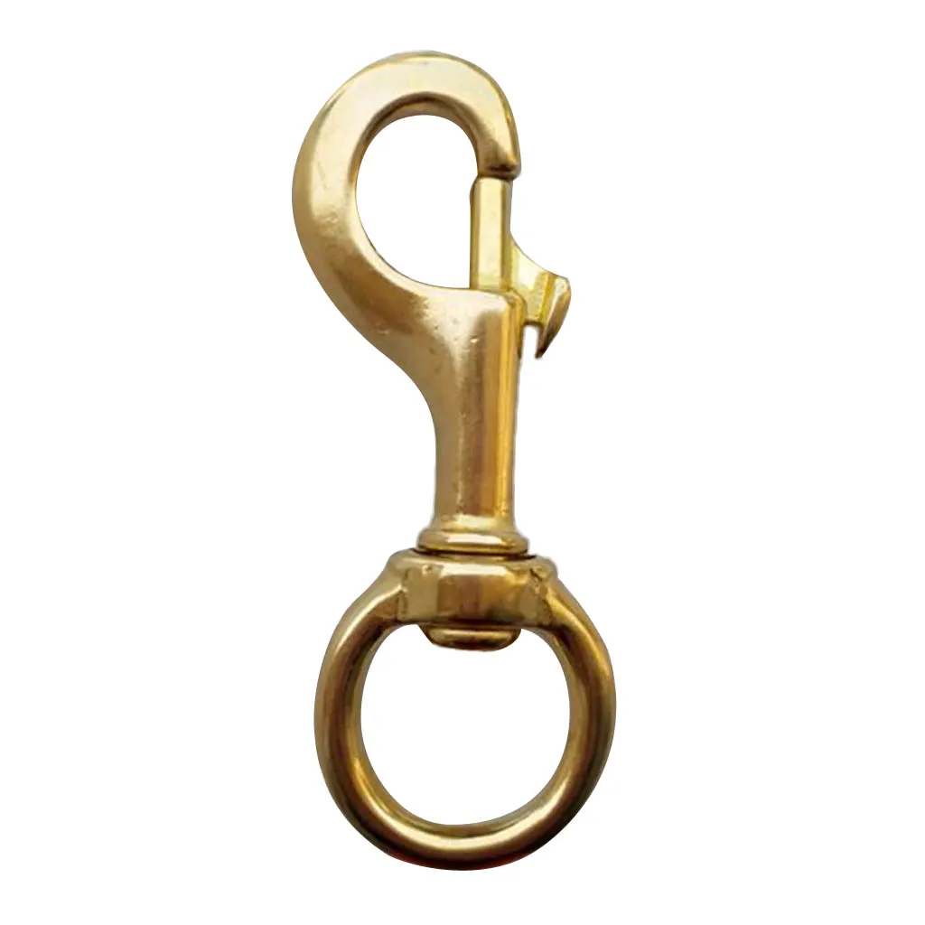 

Multi-Purpose Durable Brass Swivel Eye Snap Hook Spring Clip for Diving