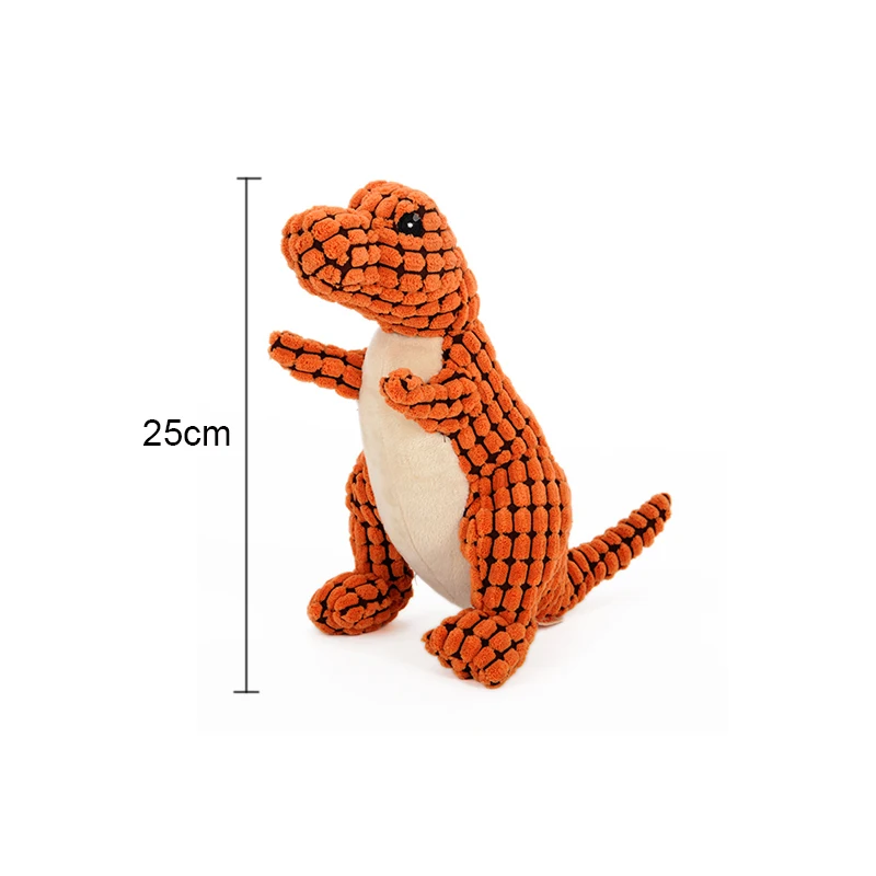 Собака Писк игрушки милый плюшевый динозавр в форме 25 см жевательные пищащие с