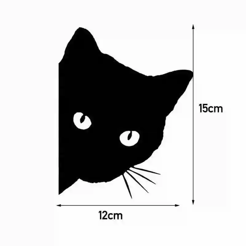 

Car Styling Sticker Reflective Personality Car Cartoon Cat Auto Cat Sticker Carro Sticker Car M998 Decal Cute Window Peekin N6W0