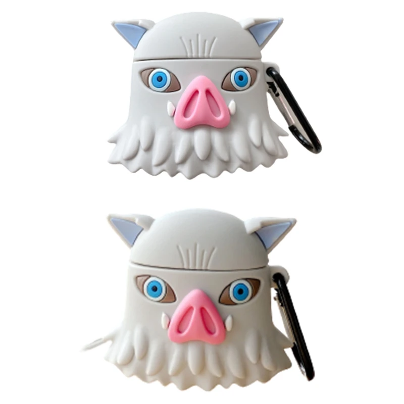 Аниме демон убийца лезвие Hirasuke дикий кабан голову Bluetooth гарнитура для AirPods