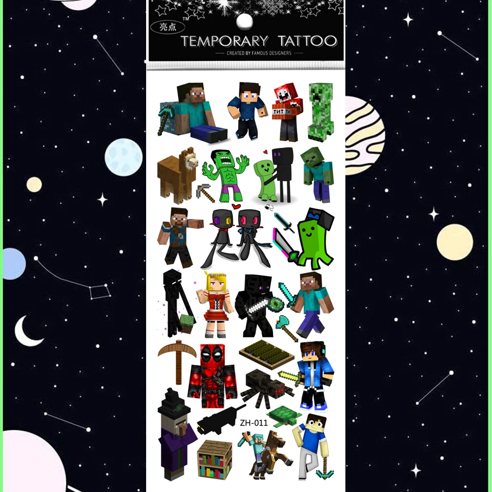 5 шт./лот Временные татуировки водонепроницаемые тату ручная бумага наклейки