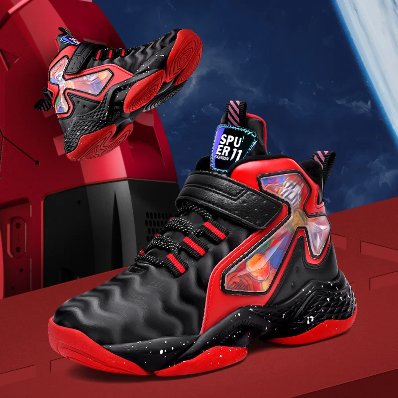

Kids Basketball Shoes Outdoor Sport Shoes Child Non-slip Cushioning Basket Sneakers Soft Tenis Jogging Sneakers Baby Zapatilla