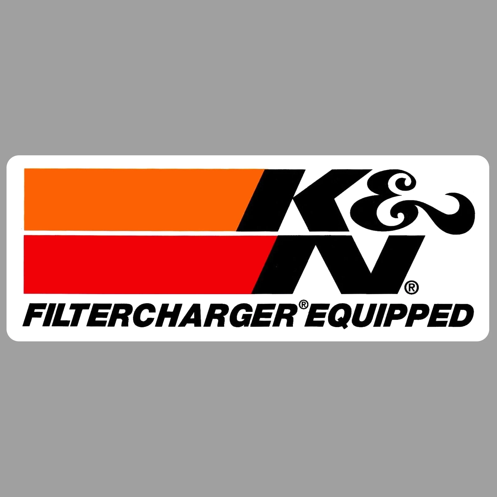 

Reflective Car Sticker The K&N FilterCharger Is Equipped with An Original 1980's Racing Decal Rally Sticker Automotive Supply