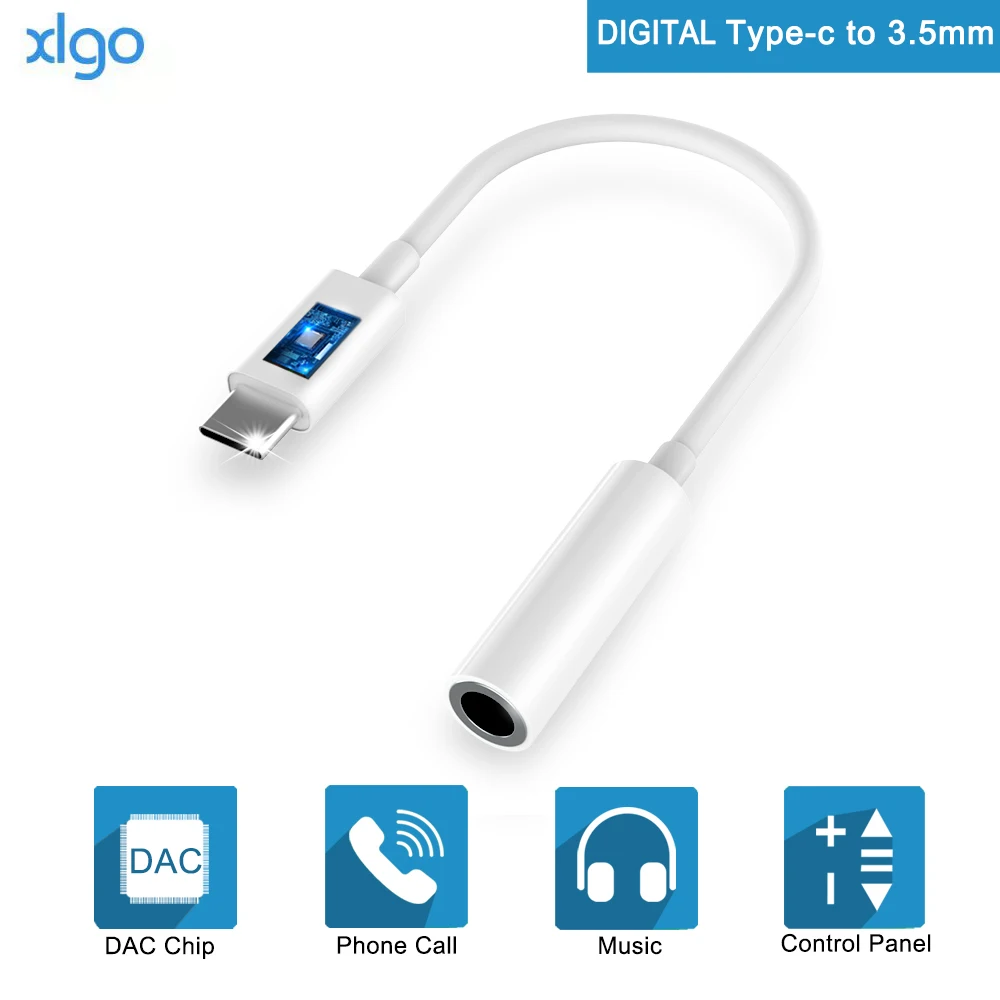 

USB C to 3.5mm Digital Audio Stereo Earphone Jack 24BIT HD Adapter for iPad Pro Huawei P20 Xiaomi HTC Google Pixel 2/2XL 3/3XL