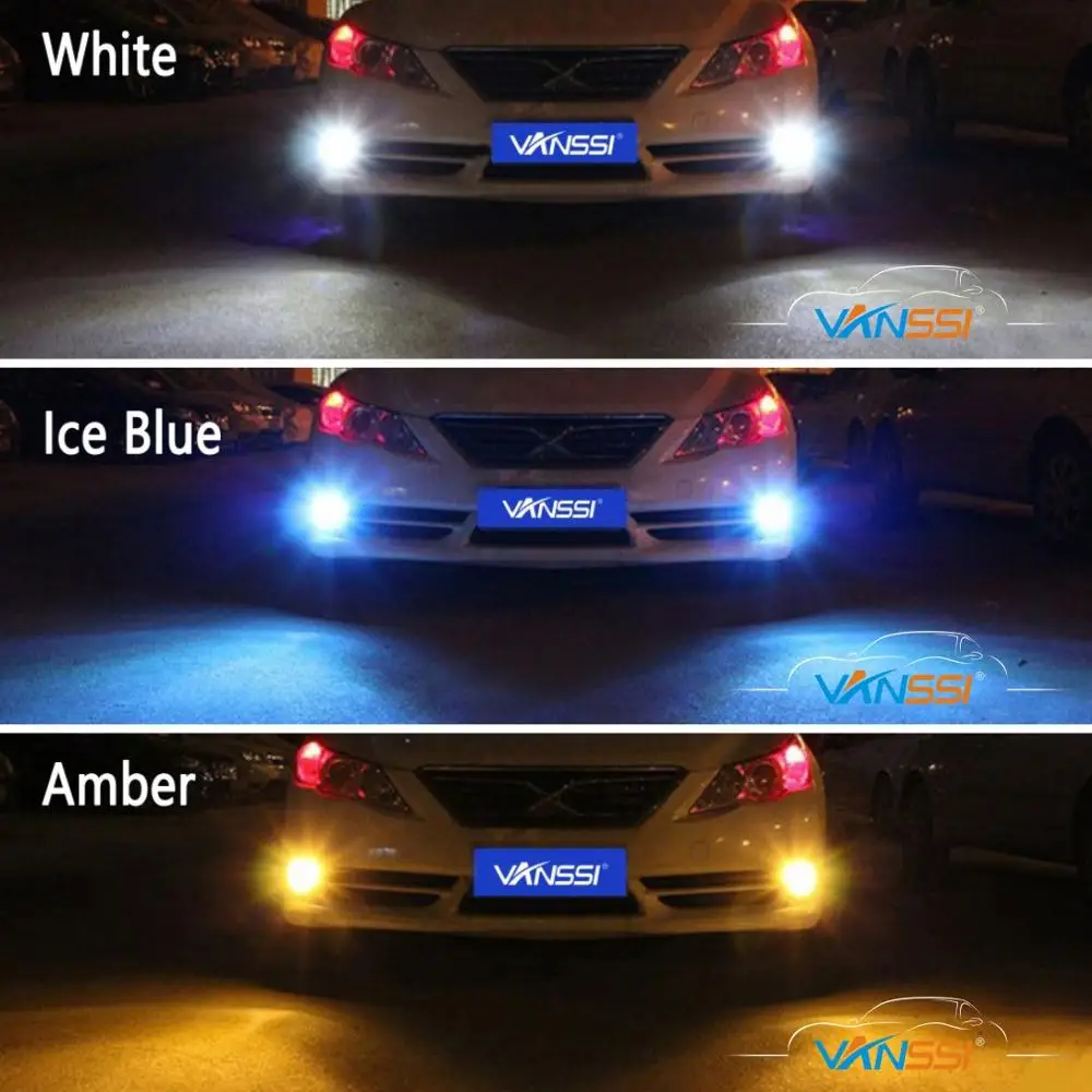 VANSSI 2 шт. H8 H11 Светодиодный светильник HB4 9006 HB3 9005 H10 9145 9140 H16 5202 светодиодный