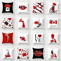 peach skin cushion cover home decor valentine day throw pillows wedding christmas decoration pillowcase