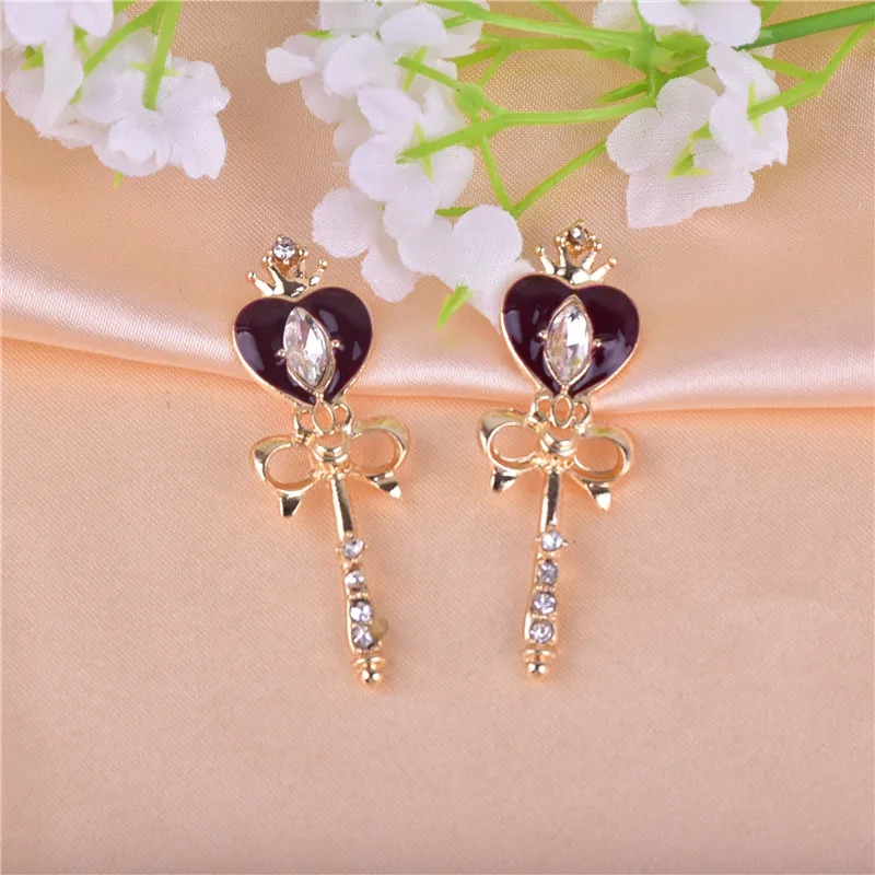 10 шт./упак. луна сердце и металлическими декоративными элементами серьги браслет