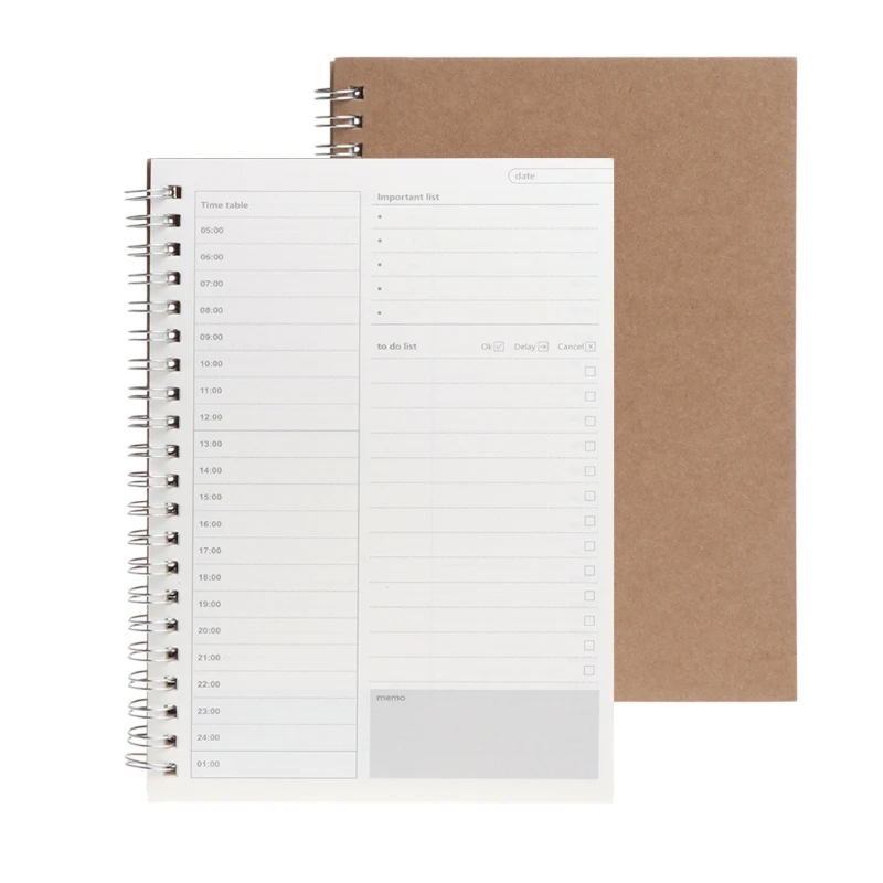 

Planner Book Monthly Weekly Daily Agenda Schedule Blank Diary DIY Study Notebook