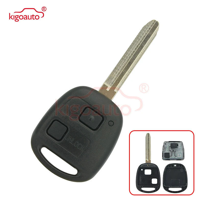Ключ дистанционного управления Kigoauto Denso (не Valeo) 2 кнопки TOY43 для Toyota RAV4 Corolla + 434 МГц