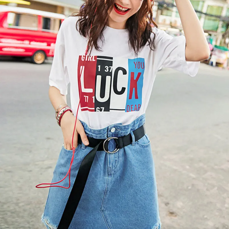 Женская летняя футболка с коротким рукавом и круглым вырезом | одежда