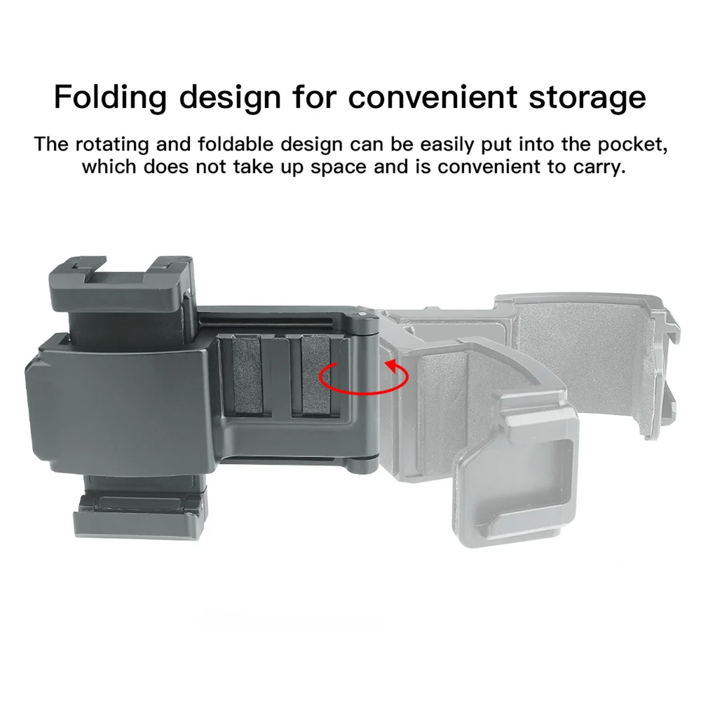 Зажим-держатель для камеры телефона с двойным холодным башмаком светильник