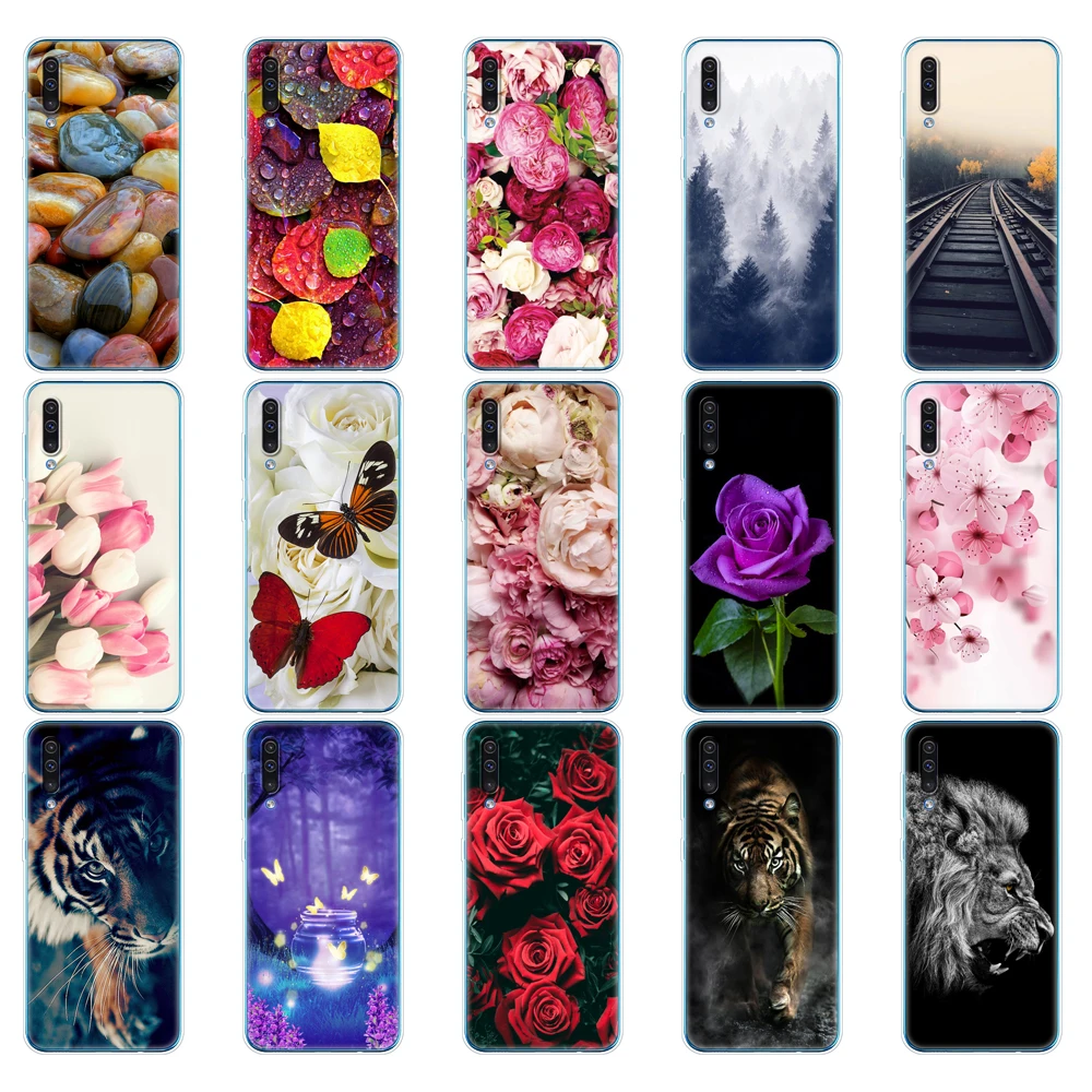 For Samsung Galaxy A50 Case Silicone Transparent Back Cover Phone Case For Samsung A50 A505 A505F SM-A505F Soft Case 6.4