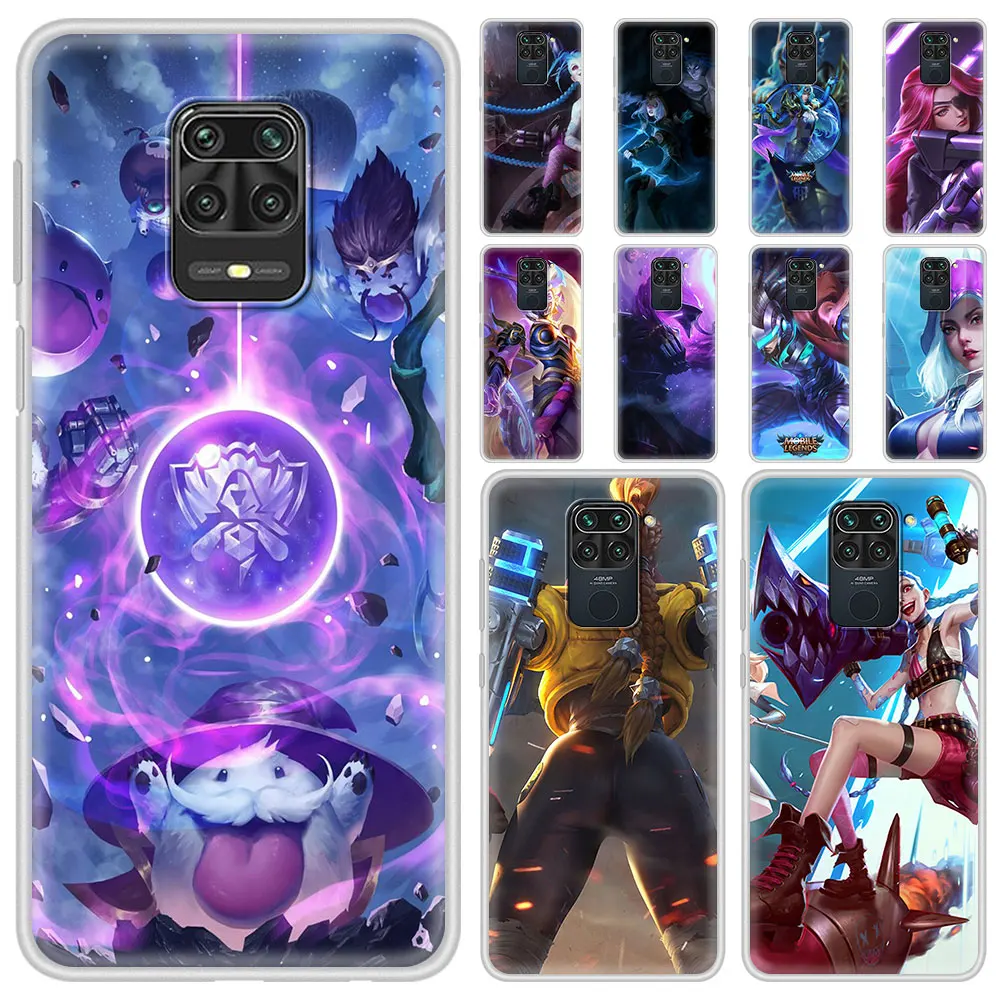 

Translucent Matte Phone Case For Xiaomi Redmi Note 10 9 8 Pro 7 8T 9S 9T K40 Pro 9A 9C Soft Silicone Cover Hot Game Moba