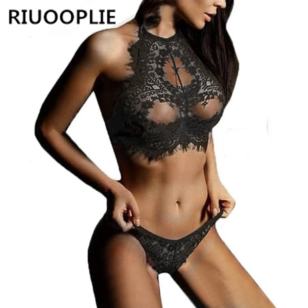 RIUOOPLIE модное женское сексуальное кружевное белье ночное стринги Babydoll комплекты