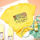 Господь мой пастырь пс 2:1 Иисус футболка для женщин 90s гранж модные футболки, христианское религиозное верный Графический с заниженной линией