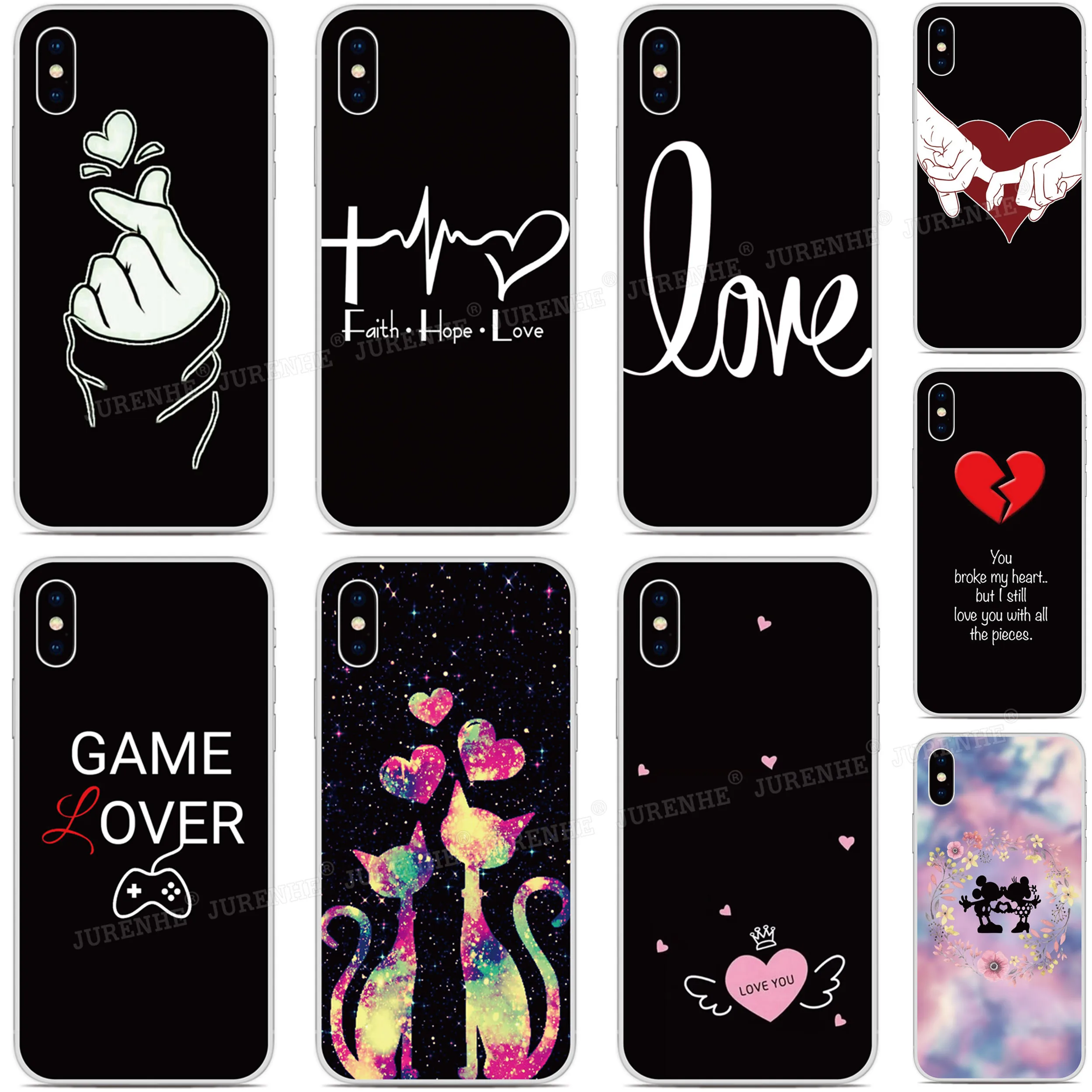 Мягкий ТПУ чехол Love Heart для телефона Samsung Galaxy S20 Ultra S11E S11 Note 10 Plus M31 A51 A71 A41 A11 A01 A70e A70s