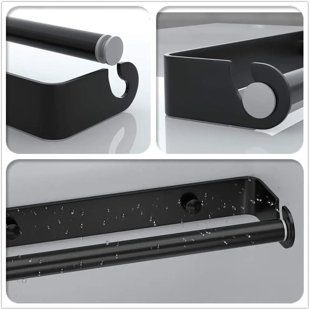 Держатель для бумажных полотенец на клейкой основе под шкаф кухни настенный