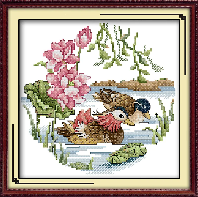 

Together forever(2) Printed on Canvas DMC Counted Chinese Cross Stitch Kits printed Cross-stitch set Embroidery Needlework