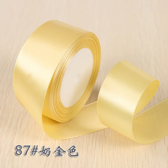 Light Gold 6 мм 1 см 1,5 см 2 см 2,5 см 4 5 см атласными лентами DIY Искусственные Шелковые Розы Ремесла поставок швейной фурнитуры Скрапбукинг Материал - Цвет: Light Gold