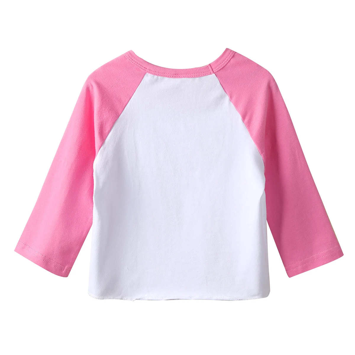 Модная свободная футболка на день рождения для маленьких девочек розовая мягкая