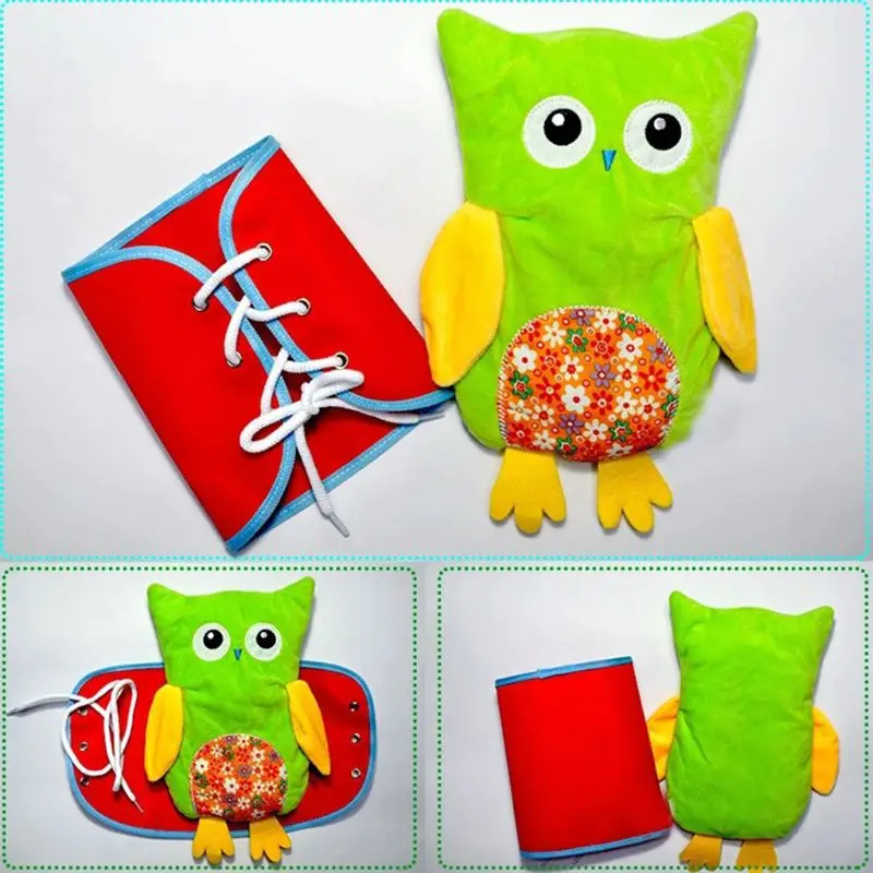 

4 Pcs Learn to Dress Owl Doll Toys for Toddlers Education Basic Life Skill Toys