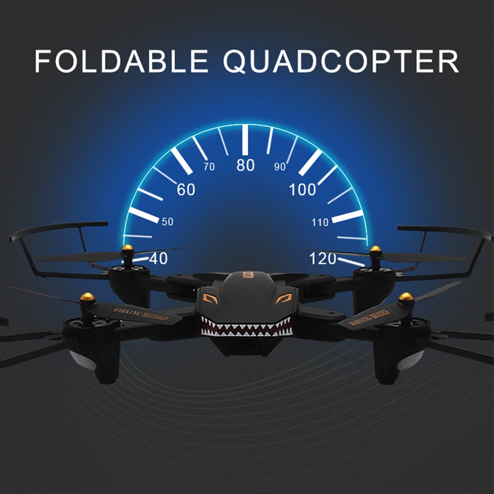 Радиоуправляемый Дрон XS809S складной мини с камерой 2 МП Wi Fi FPV широкоугольный