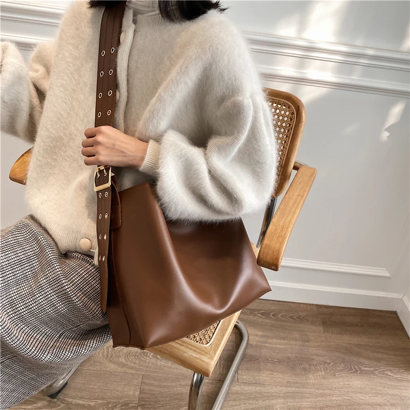 

Vintage Casual Fashion PU Leather Bags Design Ladies Crossbody Bag for Women Luxury Female Shoulder Messenger Bags Tote Handbags