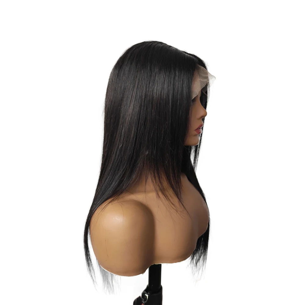 Натуральный шелк база парик шнурка со слоями 13x5 человеческих волос девственницы