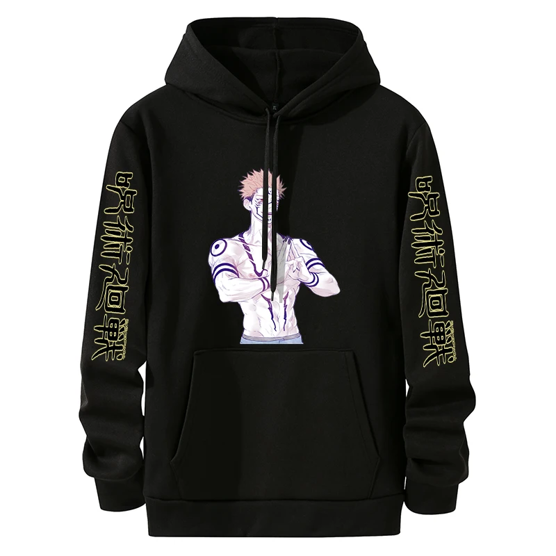 

Лидер продаж, худи в японском стиле из аниме ююютсу кайсен, мужской мультяшный пуловер в стиле годзо Сатору с графическим рисунком, Модный с...