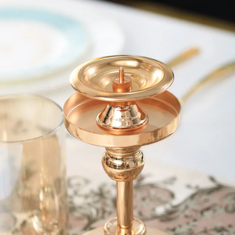 Nordic свадебные золотые подсвечник украшения светильник роскошный романтический