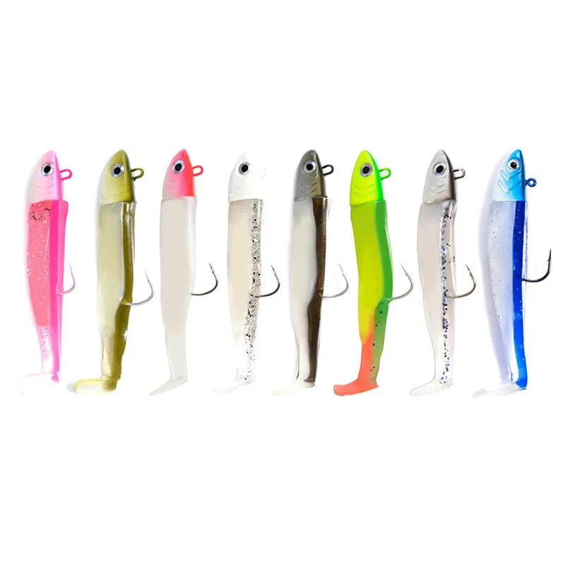 Рыболовная приманка Hunthouse Черный Гольян 70 мм Мягкая для рыбной ловли свинцовая