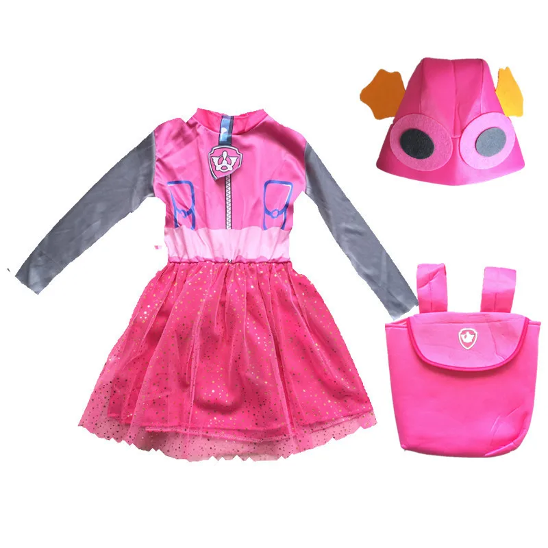 Barking Patrol Costume Kids Boys Girls Birthday Purim Marshall Chase Skye Cosplay Costumes Dog Children Ryder Party Role |