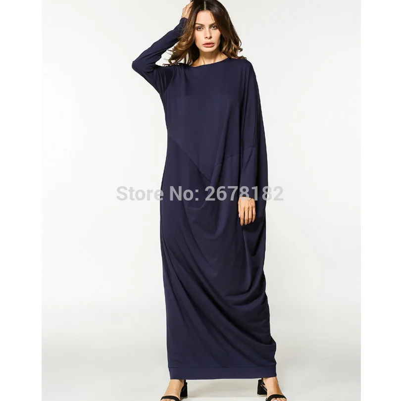 2018 исламский мусульманский хлопок рукава летучей мыши свободный стиль размера