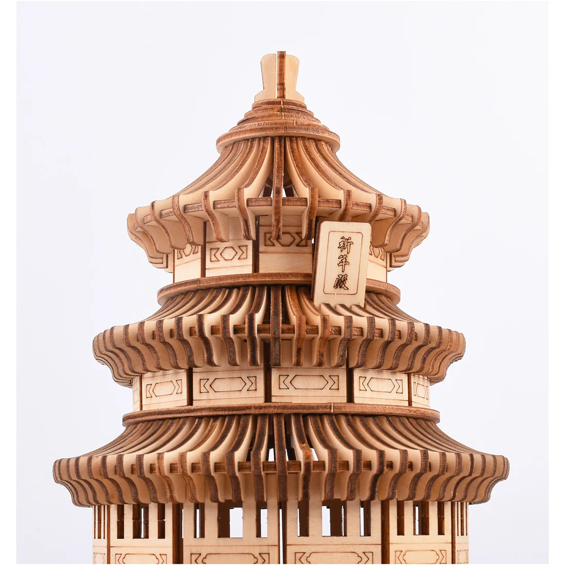 High-precision Laser Cutting Puzzle 3D Wooden Chinese Style Theme Jigsaw Model Kit for Home Bar Decor- Beijing Temple of Heaven | Дом и сад