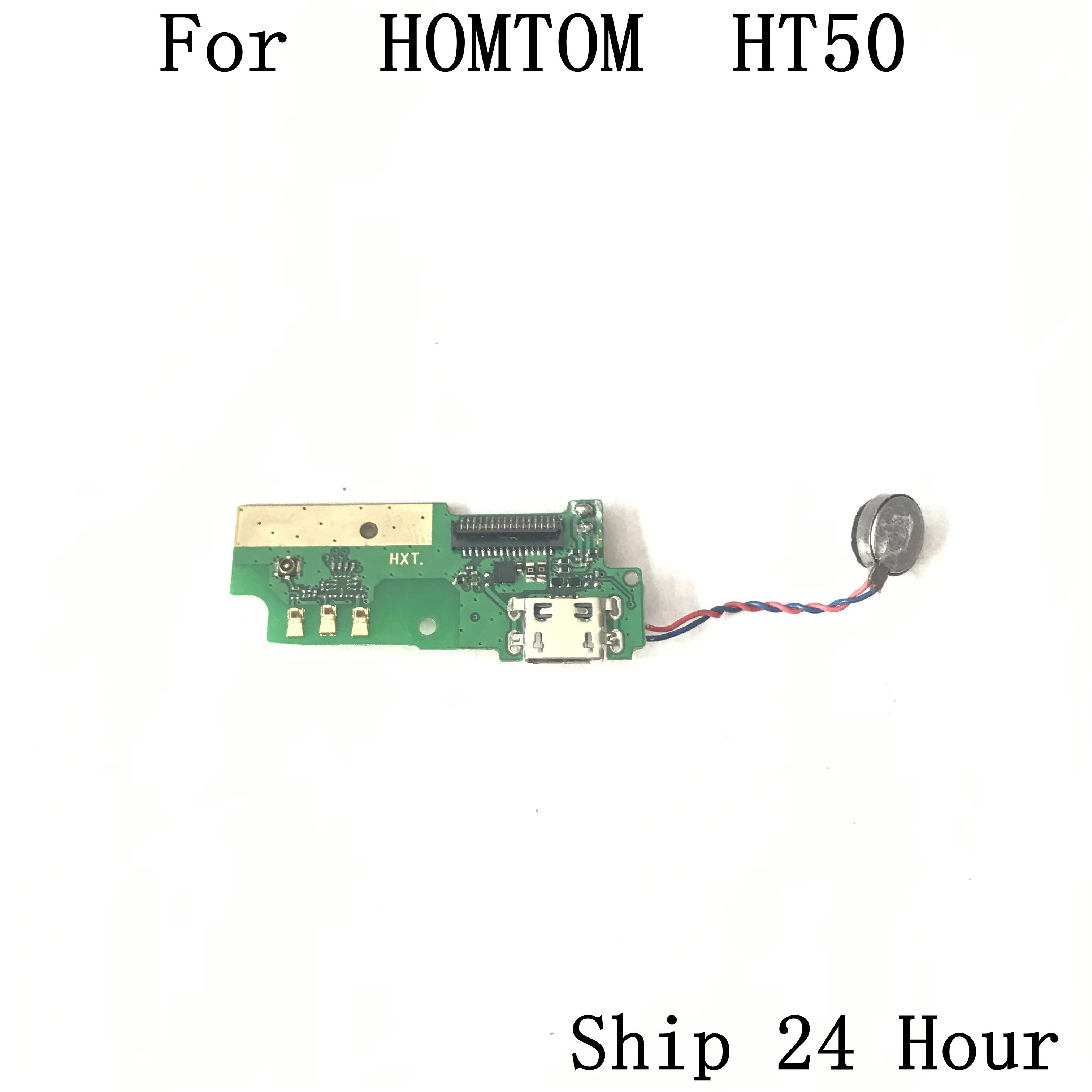 Б/у зарядная плата с usb разъемом + вибромотор для HOMTOM HT50 MTK6737 четырехъядерный 5